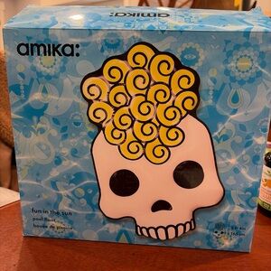 Amika Fun in the Sun Skull Pool Float - 5 ft 4 in Beach